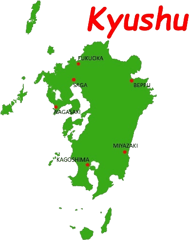 Kyushu Map Icon - 九州 地図 (500x501)