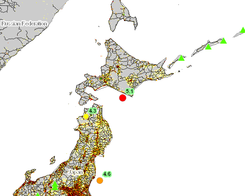 Summary Map - Flooding Map Of Japan (500x400)