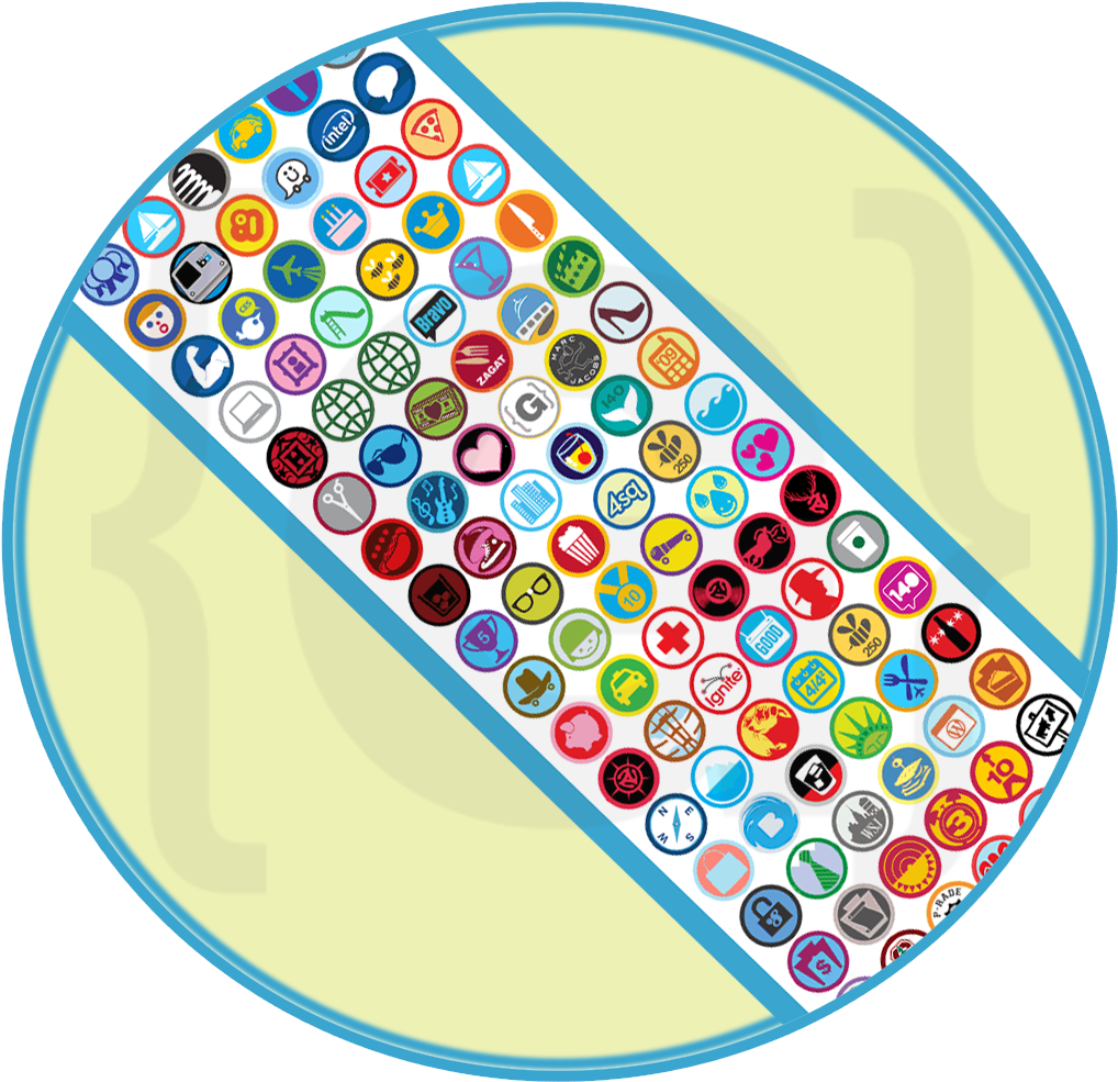 Matters Of Grey Foursquare Sash Badge - Foursquare Badges (1024x1024)