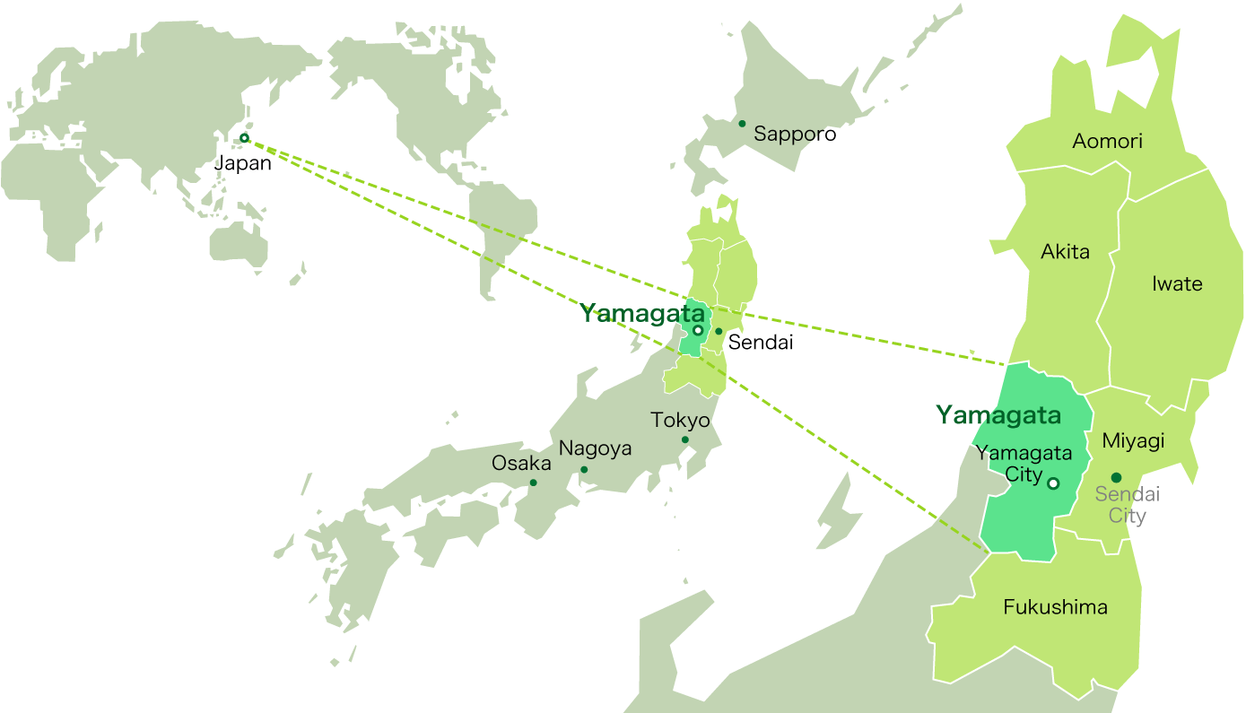 Art Print: Peragine's Black Map Japan, 61x46cm. (1400x800)