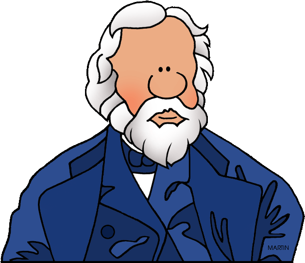 Famous People From Maine - Henry Wadsworth Longfellow Clipart (648x588)