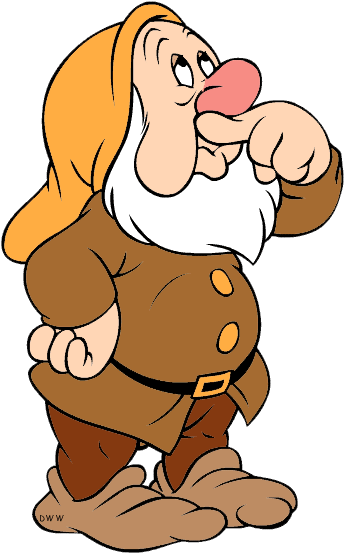 Snow White ' S Seven Dwarfs Clipart - Snow White Dwarfs Sneezy (348x561)