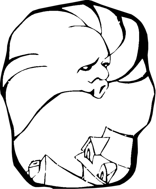 Snowflake Coloring Pages Old Man Winter Page Purple - Coloring Book (536x650)