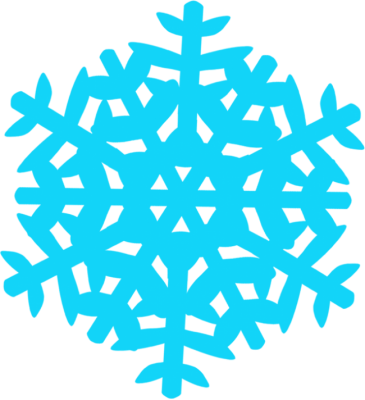 Word Clipart Snowflake - Snowflakes Word Art (365x400)