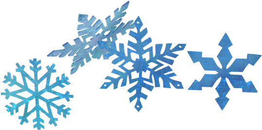 Snowflakes Model - 3d Model - - C4d - Blue Christmas Garland Png (620x348)