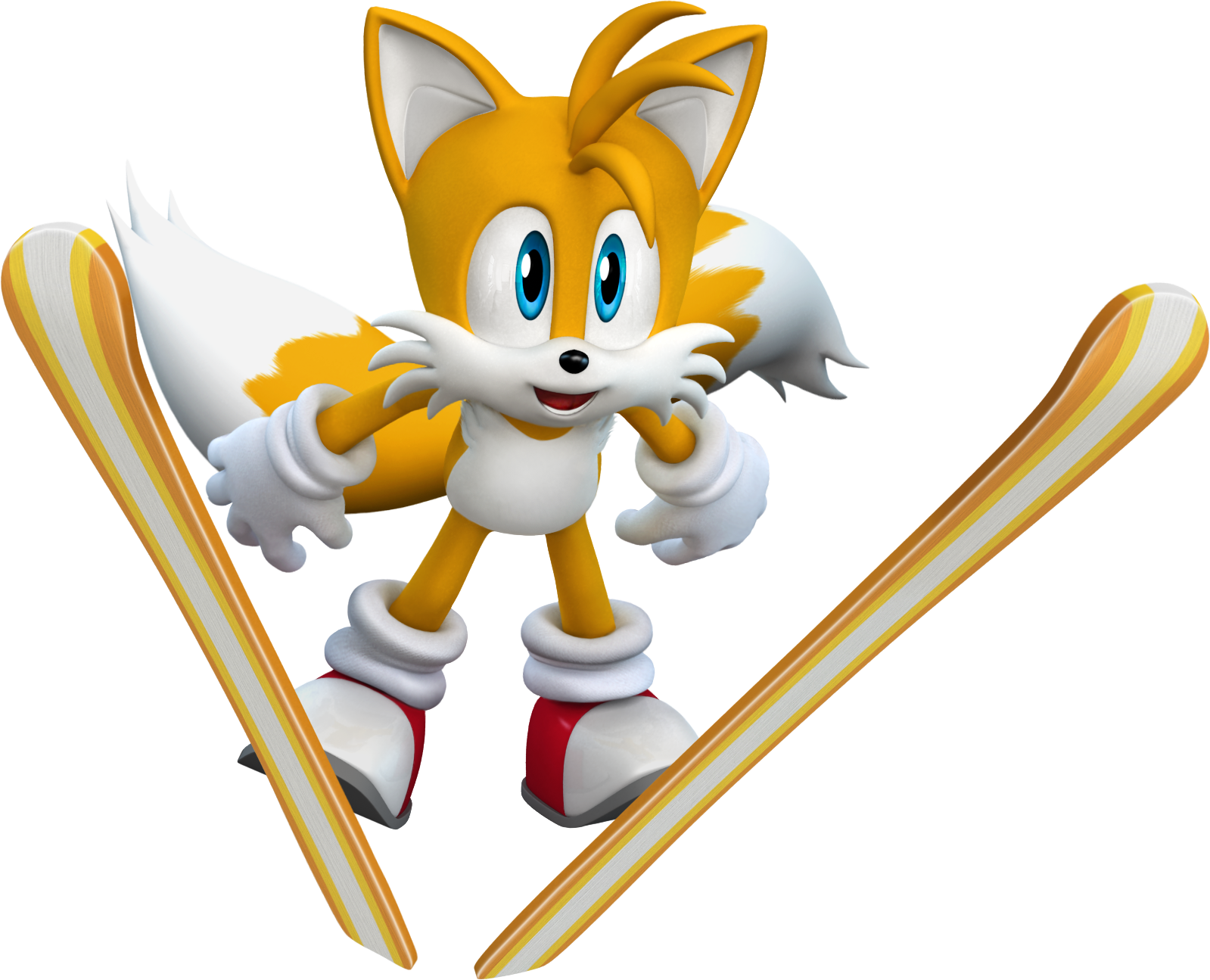 Tails Artwork - Mario And Sonic At The Olympic Winter Games Render (1599x1295)