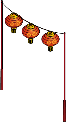 Fg Decoration Lanternstring - Illustration (410x620)