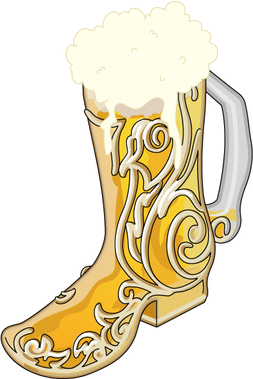 Fg Decoration Beerbootshrine V2 - Rain Boot (499x600)