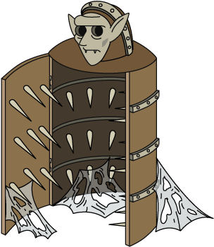 Decoration Ironmaiden - Cartoon (402x434)
