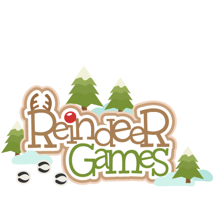 Reindeer Games Svg Scrapbook Title Svg Cutting Files - Reindeer Games Png (432x432)
