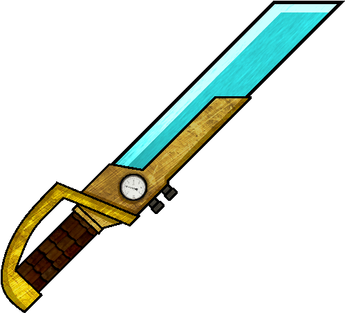 Steampunk Diamond Sword - Minecraft Diamond Sword Texture (512x512)