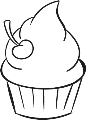 Cupcake With Cherry Vector - Baker (512x512)