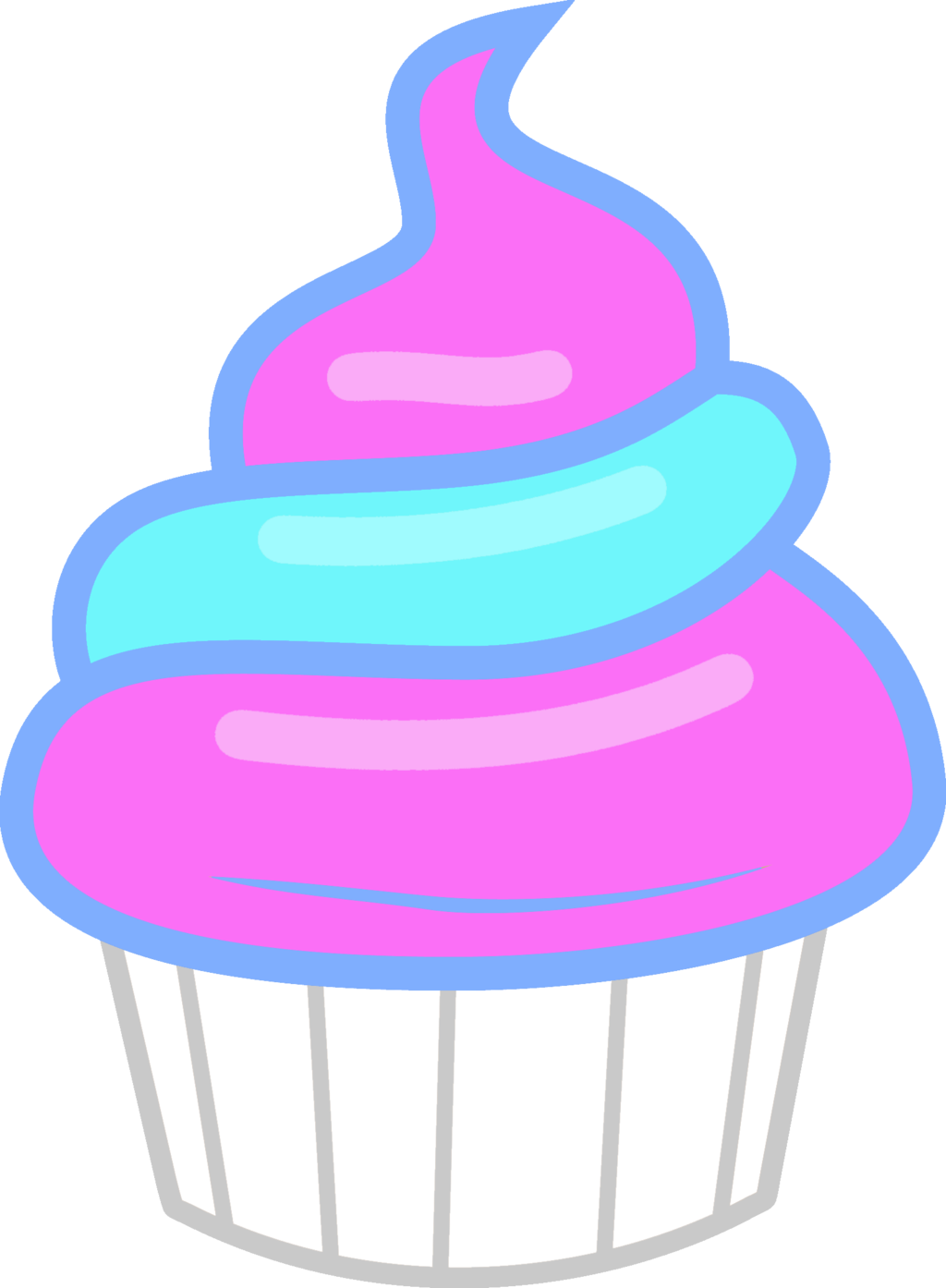 Cotton Candy Cupcake By Magicdog93 - Mlp Cupcakes Vector (1024x1394)