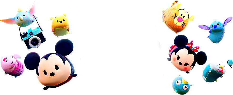 Tsum Tsums Tsum Tsums - Cartoon (885x361)