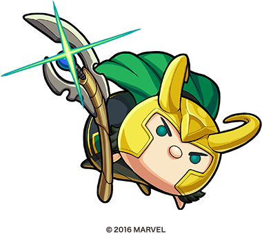 Marvel Tsum Tsum Collab - Marvel Tsum Tsum Loki (400x357)