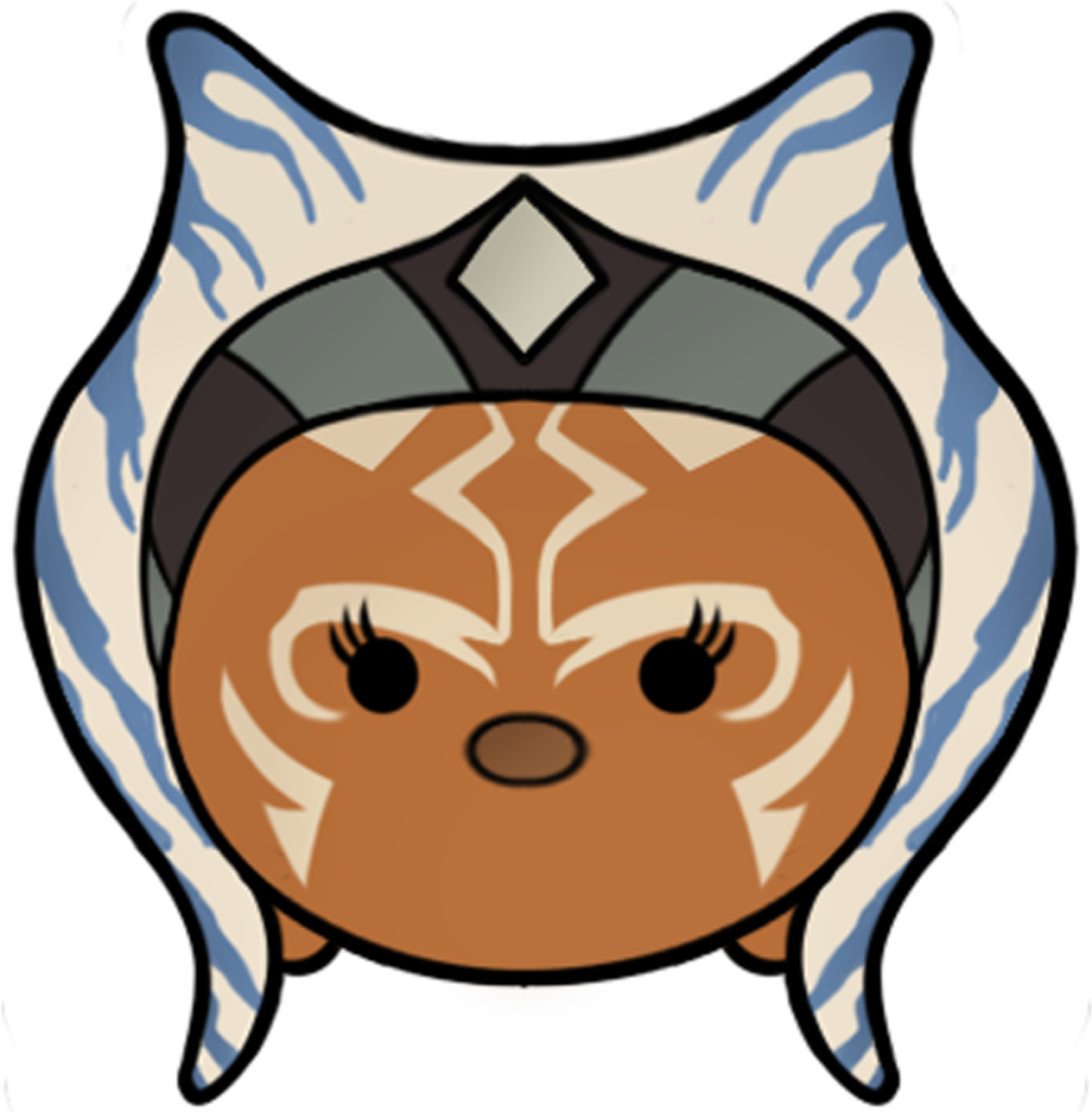 Ahsoka Tsum Tsum On Redbubble - Ahsoka Tsum Tsum On Redbubble (1280x1286)