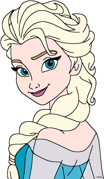 Pin Elsa Head Clipart - Molde Da Elsa Frozen (375x629)