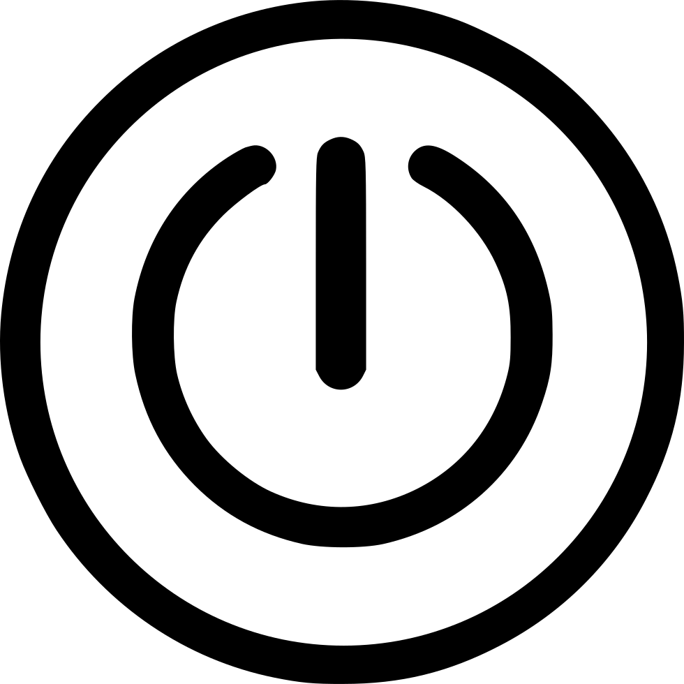 Power Electricity Ui Push Enter Comments - Circle (980x980)