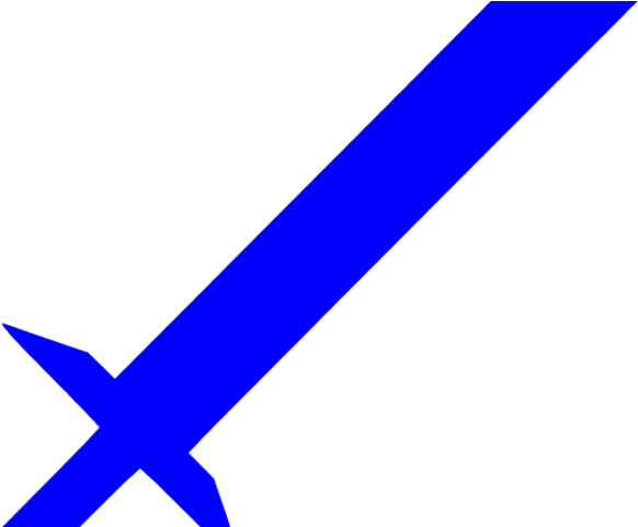 Sword Clipart Blue - Sword Clipart Blue (640x480)