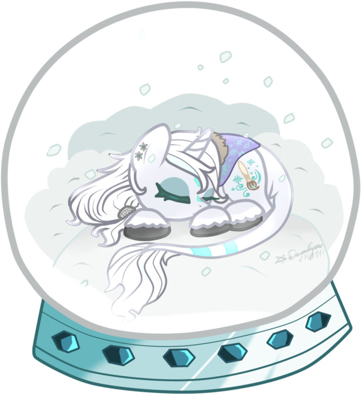 Mlp Chibi Crystal Snowflake By Dragonempress666 - Circle (863x925)