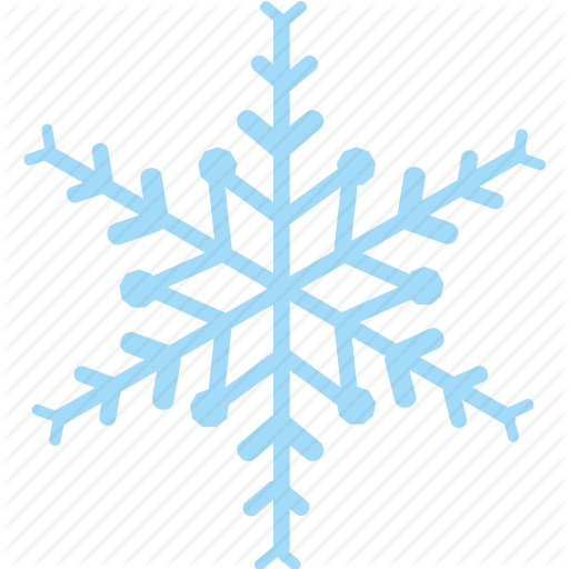 Shiny Blue Snowflake Icon - Ice Icon (512x512)