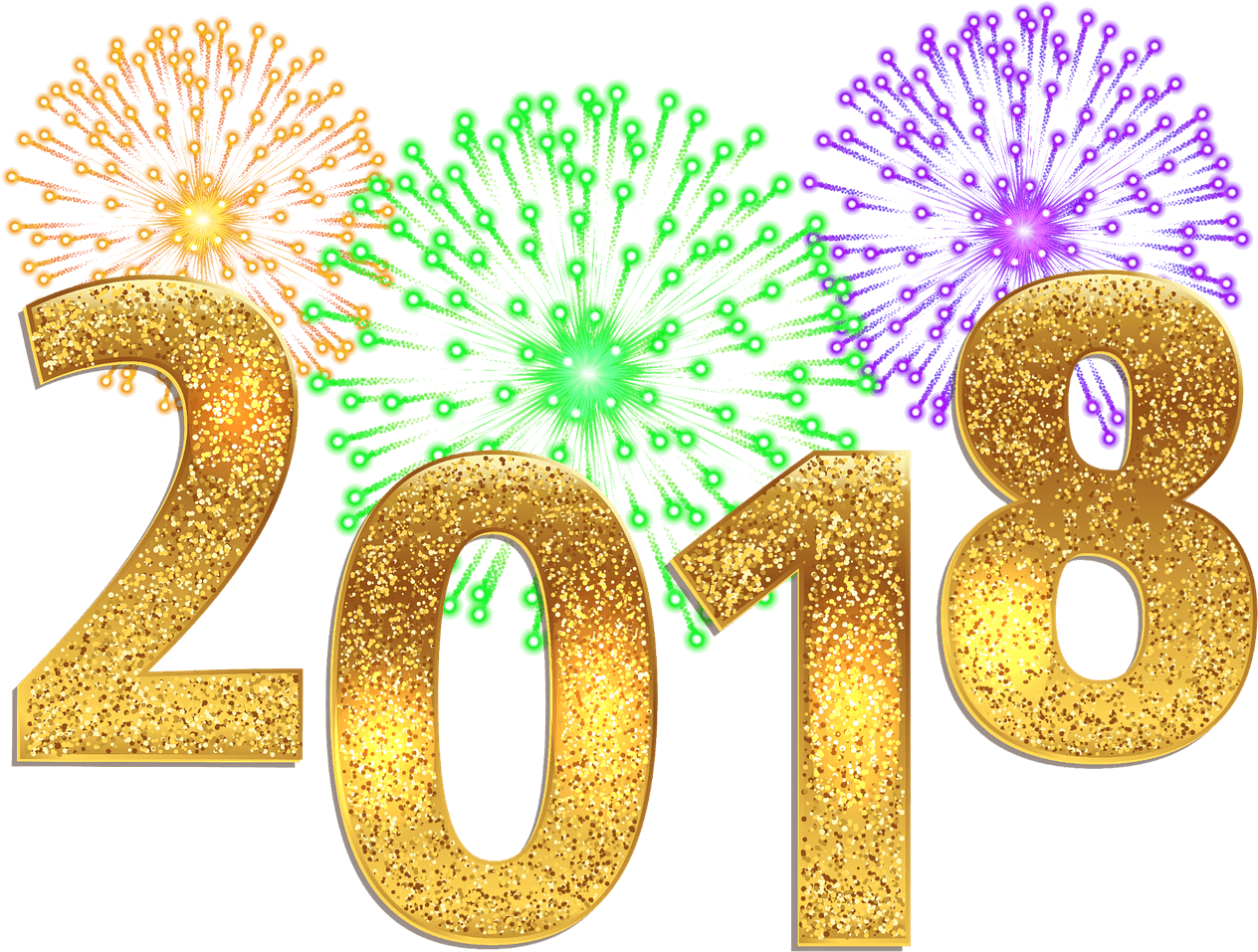 Livro De Visitas De Dolceluna »myboomerplace - Happy New Year 2018 Png (1280x1000)