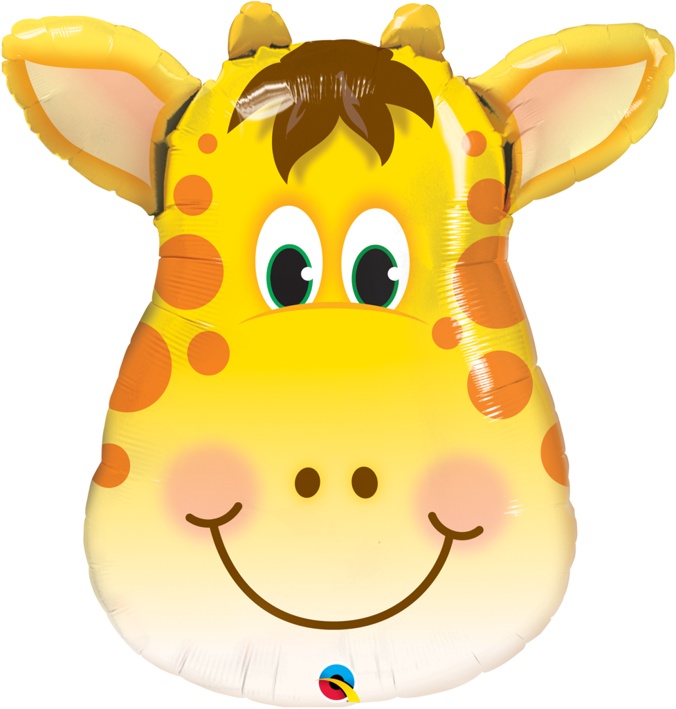 Shape Foil Jolly Giraffe Balloon - Baby Shower Giraffe (1024x1024)