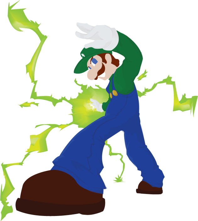 Luigi Hehe By Nightcrawling - Cartoon (631x703)