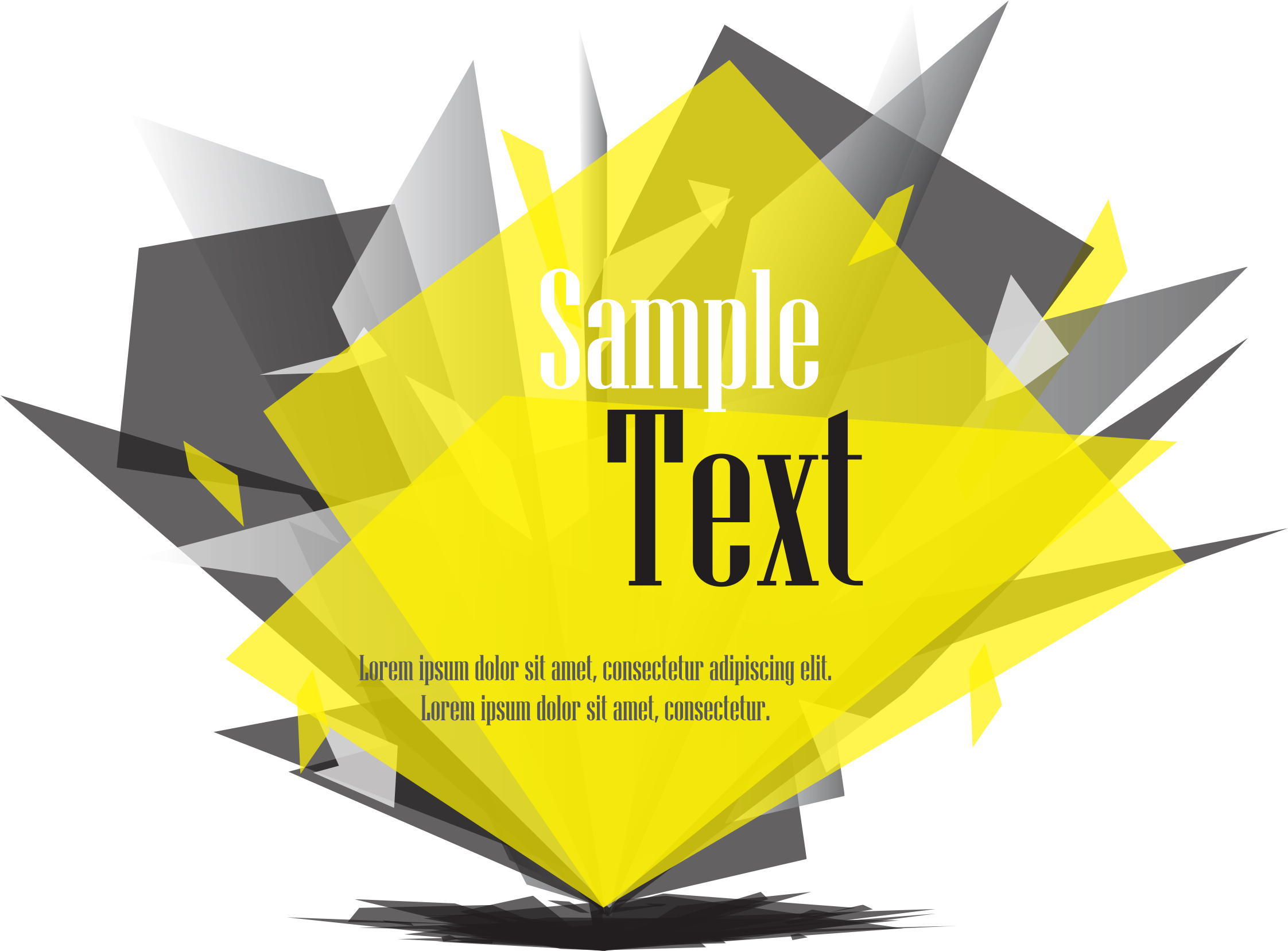 Crystal Euclidean Vector Shape Polygon - Кристал Вектор (2400x2400)