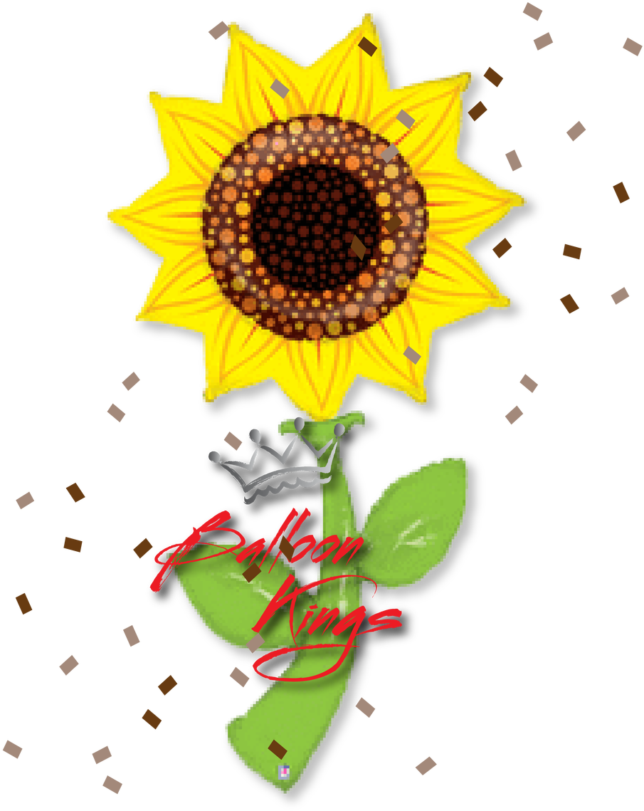 Sunflower Shape - 150cm Sunflower Fresh Picks Helium Shape Balloon (1280x1280)