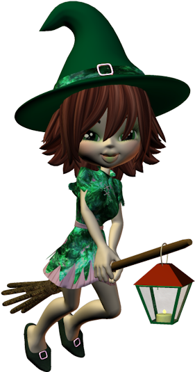 Animaatio Witch Anime Clip Art - Sorciere Gif Animé Halloween (600x576)
