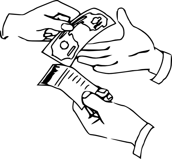 White Clipart Money - Discounting Bills Of Exchange (600x555)