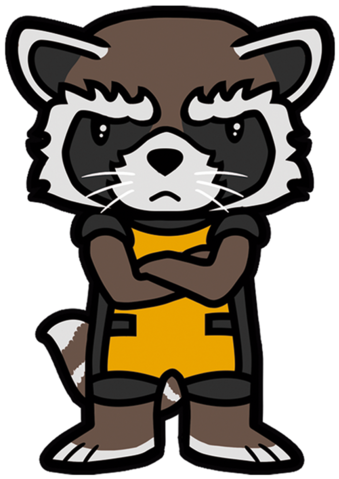 Shirts Angry Raccoon Teepublic Clipart - Angry Raccoon Guardians-of-the-galaxy Slouchy V-neck (630x630)