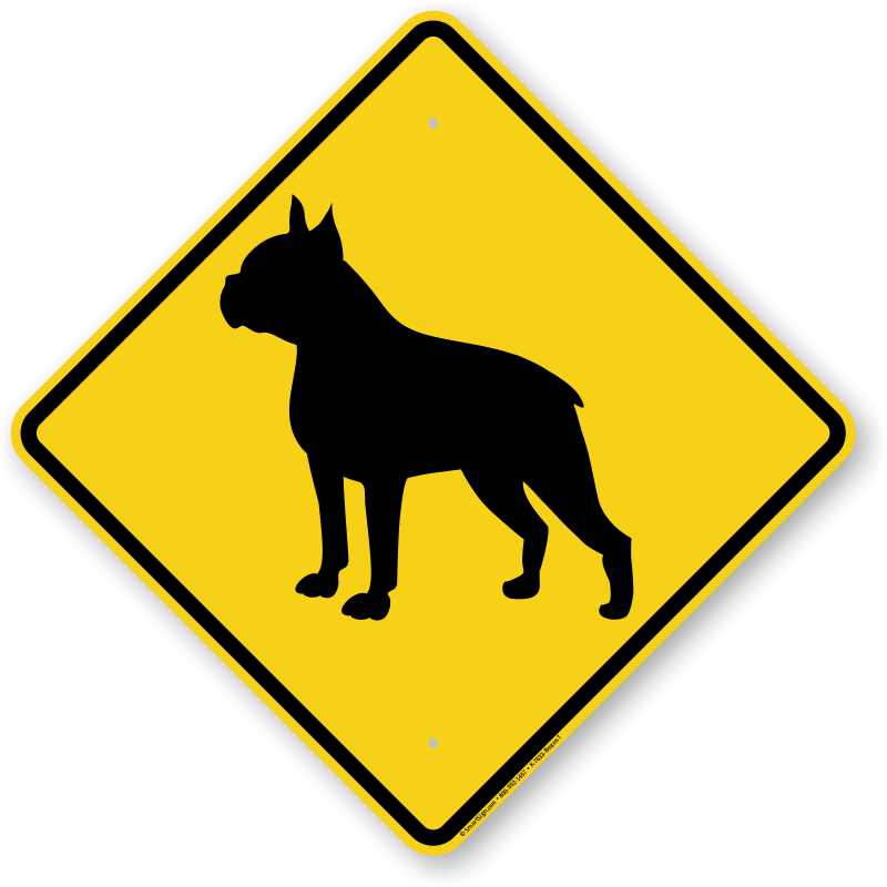 Boston Terrier Symbol Guard Dog Sign - Dog Sign (800x800)