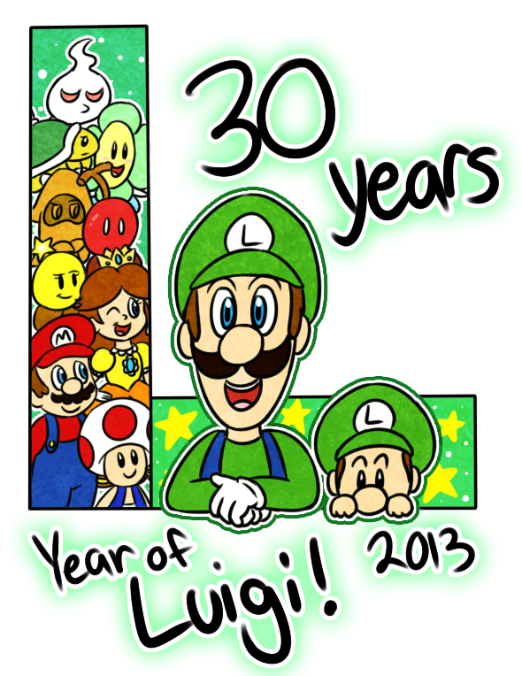 Year Of Luigi By Candy-swirl - Year Of Luigi Deviantart (590x764)