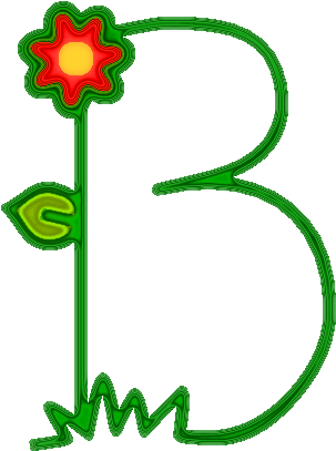 Letras Com Flores Backyard Picnicalphabet Soupscrapbook - Alphabet (451x460)