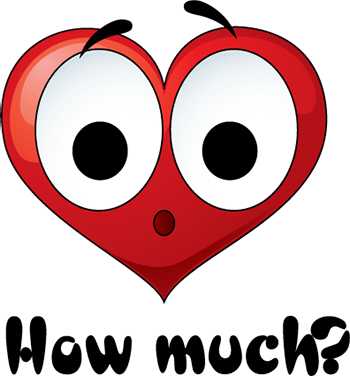 Emotion Heart Sticker - Emoji (350x376)