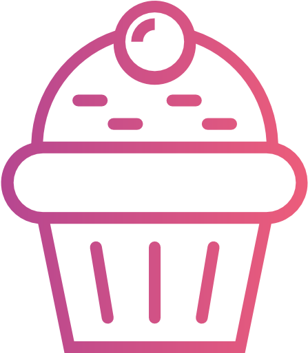 Pink M Line Clip Art - Cupcake (512x512)