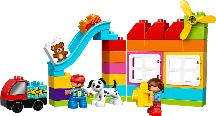 Lego Clipart Lego Builder - Lego Creative Building Basket 10820 (744x419)