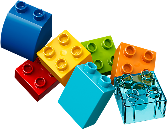 Lego Clipart Duplo - Lego 10580 Duplo Deluxe Box Of Fun (600x450)