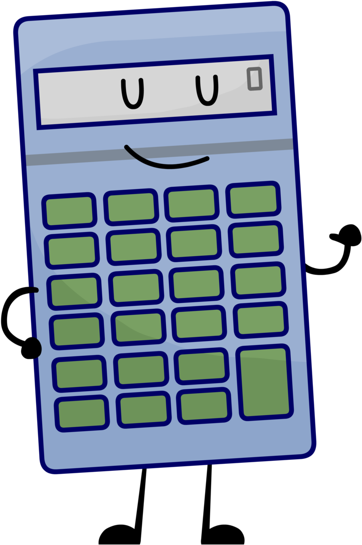 Calculator Pose By Huangislandofficial - Calculator Cartoon Transparent (735x1088)