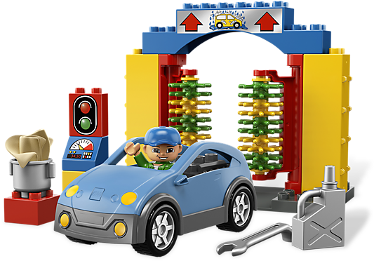 Lego Auto Clipart Collection - Lego Duplo Car Wash (600x450)