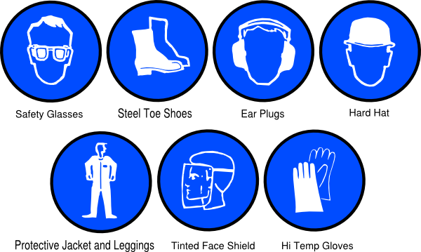 Hi Temp Ppe Clip Art At Clker - อุปกรณ์ ป้องกัน อันตราย ส่วน บุคคล (600x359)