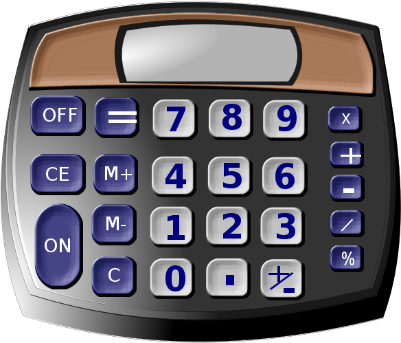 Calculator Clipart Caculator - 3d Calculator Clipart (800x566)