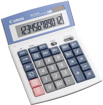 Desk Display Calculator Ws1210t - Canon Ws-1210t Calculator (480x360)