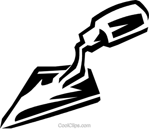 Trowel Royalty Free Vector Clip Art Illustration - Trowel Royalty Free Vector Clip Art Illustration (480x419)