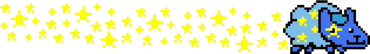 Non-stop Star Sheep - Nyan Cat Star Sheep (1200x181)