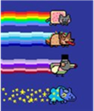 Nyan Cat Pixel Art Drawing Tacos Png Download 8200 - Taco Dog Nyan Cat (420x420)