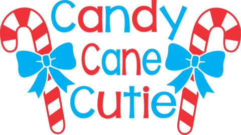 Candy Cane Cutie - Candy Cane Black And White (480x270)