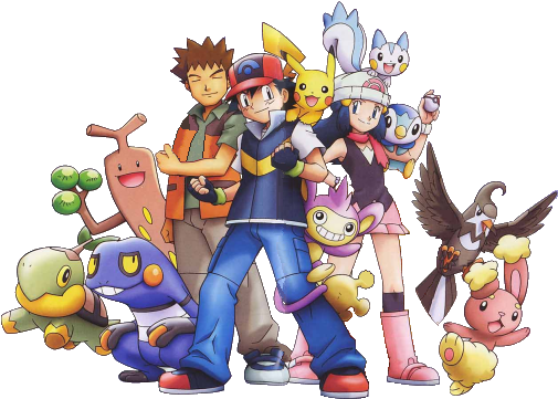 Pokémon Diamond & Pearl Cartoon - Ash's Pokemon Diamond And Pearl (511x371)